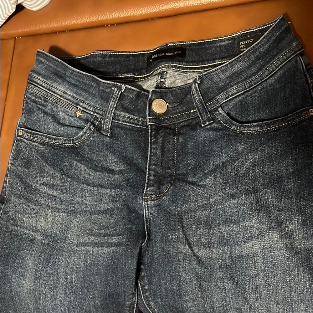 Lee Platinum Label Jeans; Perfect Fit; Straight Leg; Dark Blue